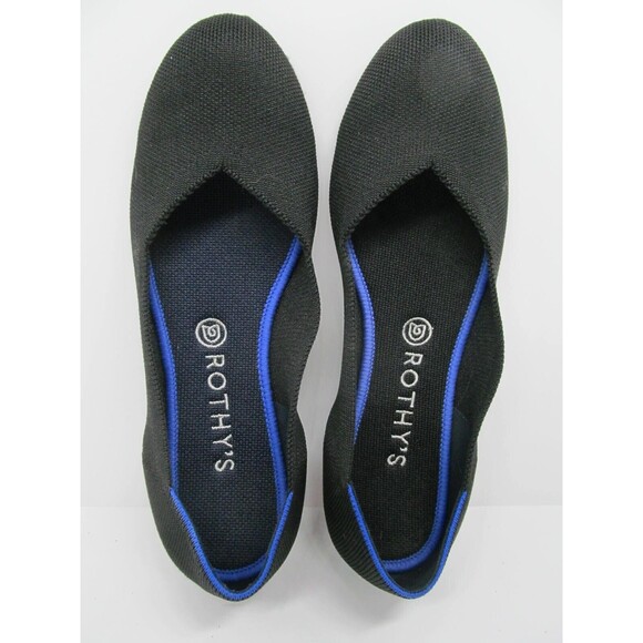 Rothy's Womens Black Flat Round Toe Knit Ballet Slip On Loafers Size US 10 - Picture 14 of 16